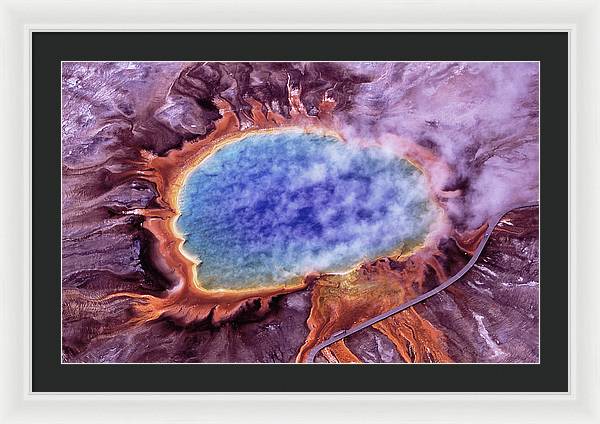 Grand Prismatic Spring, Yellowstone National Park / Art Photo - Framed Print