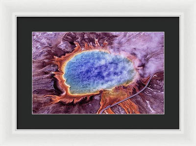 Grand Prismatic Spring, Yellowstone National Park / Art Photo - Framed Print