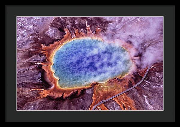 Grand Prismatic Spring, Yellowstone National Park / Art Photo - Framed Print