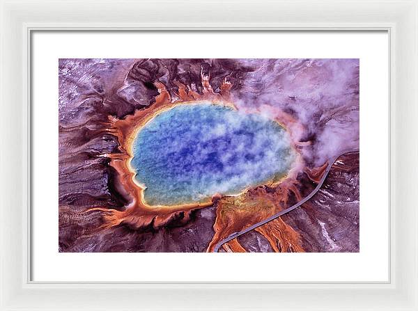 Grand Prismatic Spring, Yellowstone National Park / Art Photo - Framed Print