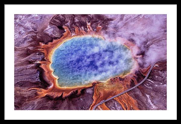 Grand Prismatic Spring, Yellowstone National Park / Art Photo - Framed Print