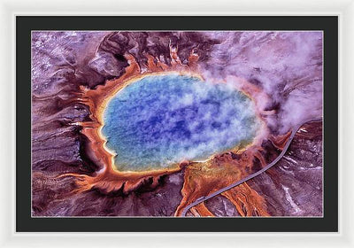 Grand Prismatic Spring, Yellowstone National Park / Art Photo - Framed Print