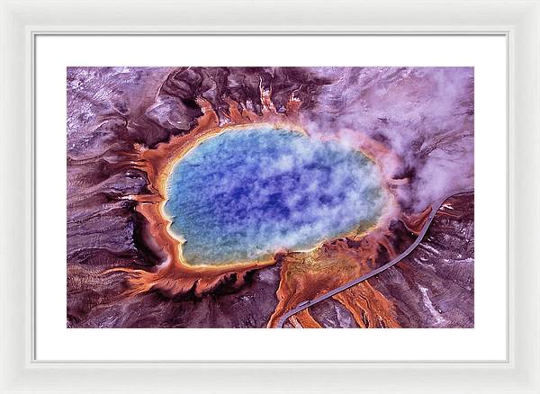 Grand Prismatic Spring, Yellowstone National Park / Art Photo - Framed Print