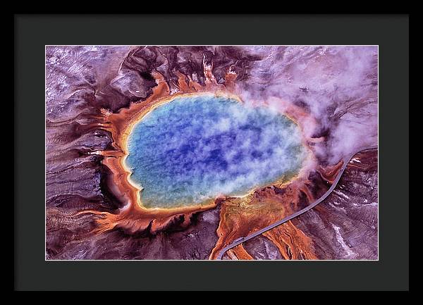 Grand Prismatic Spring, Yellowstone National Park / Art Photo - Framed Print