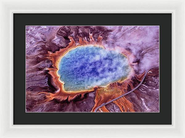 Grand Prismatic Spring, Yellowstone National Park / Art Photo - Framed Print