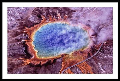 Grand Prismatic Spring, Yellowstone National Park / Art Photo - Framed Print