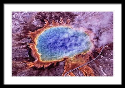 Grand Prismatic Spring, Yellowstone National Park / Art Photo - Framed Print