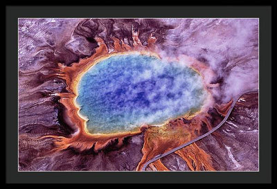 Grand Prismatic Spring, Yellowstone National Park / Art Photo - Framed Print