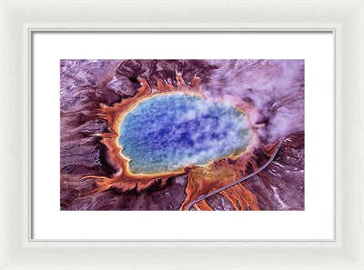 Grand Prismatic Spring, Yellowstone National Park / Art Photo - Framed Print