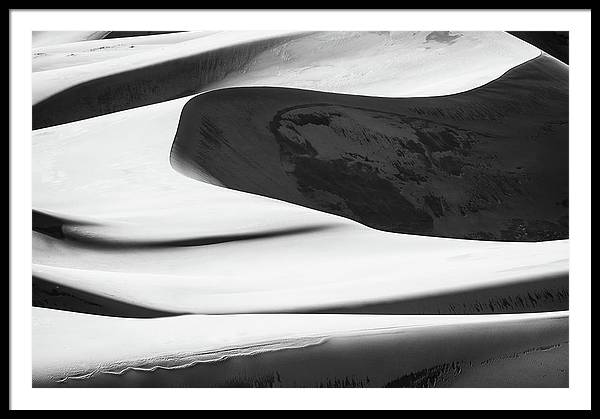 Great Sand Dunes, United States / Art Photo - Framed Print