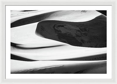 Great Sand Dunes, United States / Art Photo - Framed Print