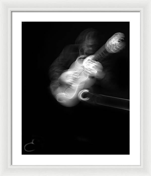 Guitar Player / Art Photo - Framed Print