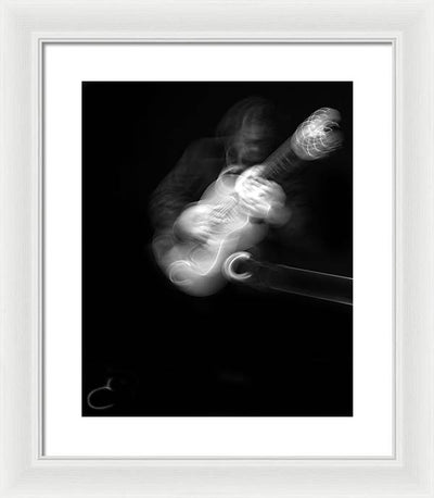 Guitar Player / Art Photo - Framed Print