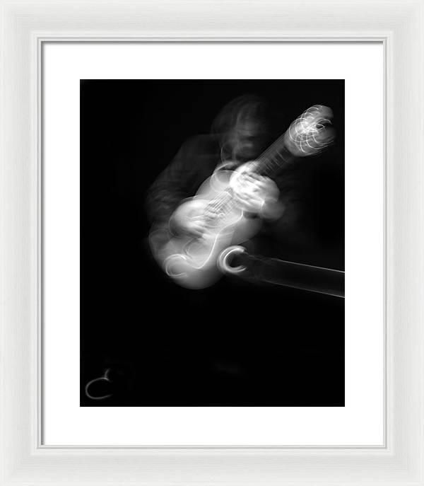 Guitar Player / Art Photo - Framed Print