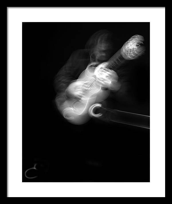 Guitar Player / Art Photo - Framed Print