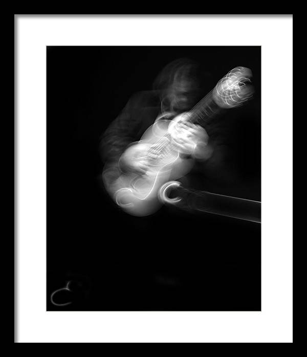 Guitar Player / Art Photo - Framed Print