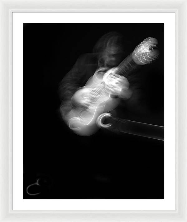 Guitar Player / Art Photo - Framed Print