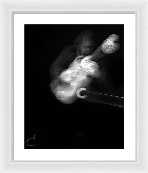 Guitar Player / Art Photo - Framed Print