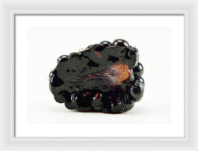 Halved Blackberry / Art Photo - Framed Print