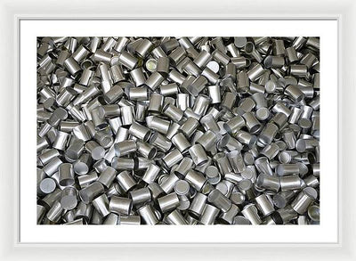 Heap of Cans / Art Photo - Framed Print