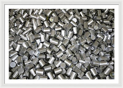 Heap of Cans / Art Photo - Framed Print