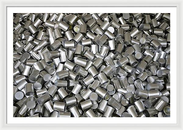 Heap of Cans / Art Photo - Framed Print