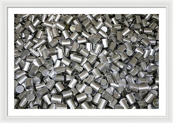 Heap of Cans / Art Photo - Framed Print