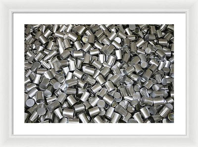 Heap of Cans / Art Photo - Framed Print