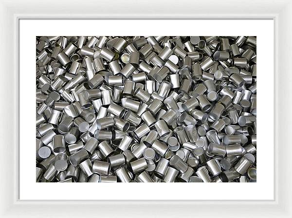 Heap of Cans / Art Photo - Framed Print