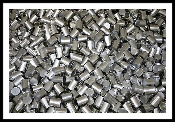 Heap of Cans / Art Photo - Framed Print