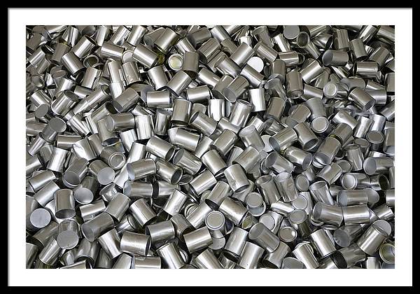 Heap of Cans / Art Photo - Framed Print