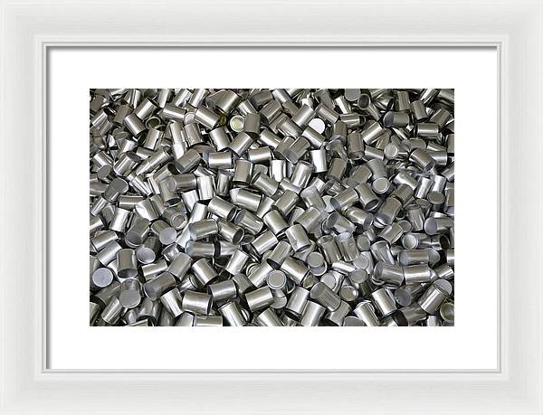 Heap of Cans / Art Photo - Framed Print