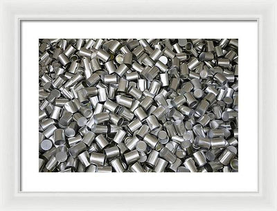 Heap of Cans / Art Photo - Framed Print