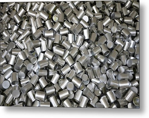 Heap of Cans / Art Photo - Metal Print