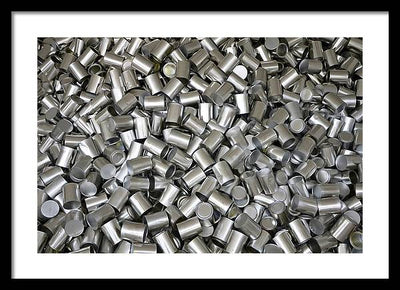 Heap of Cans / Art Photo - Framed Print