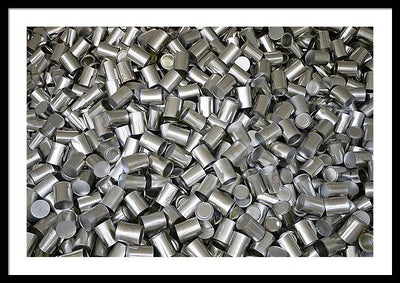 Heap of Cans / Art Photo - Framed Print