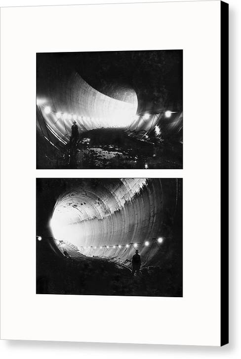 Hoover Dam, Boulder City, Nevada, 1932 - diptych - Canvas Print