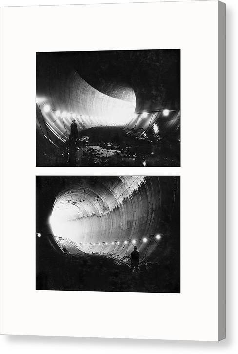 Hoover Dam, Boulder City, Nevada, 1932 - diptych - Canvas Print