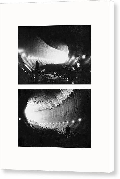 Hoover Dam, Boulder City, Nevada, 1932 - diptych - Canvas Print