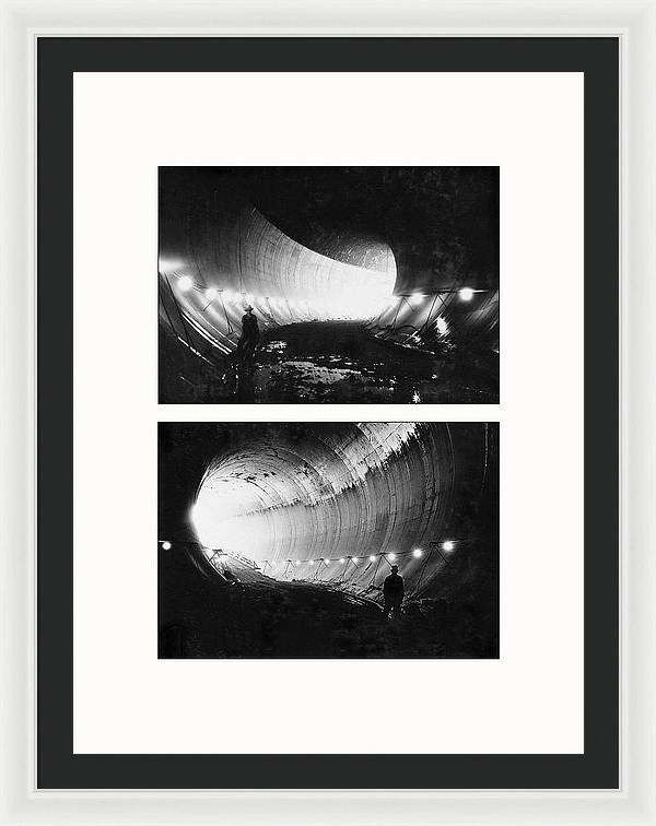 Hoover Dam, Boulder City, Nevada, 1932 - diptych - Framed Print