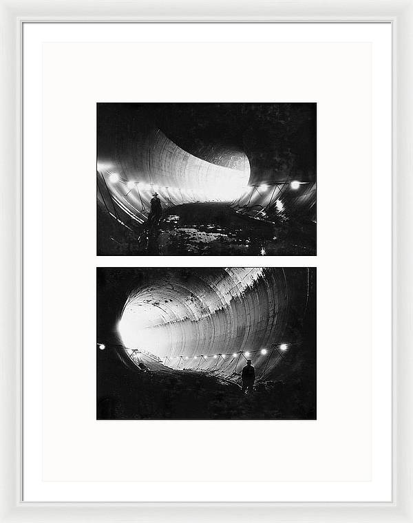 Hoover Dam, Boulder City, Nevada, 1932 - diptych - Framed Print