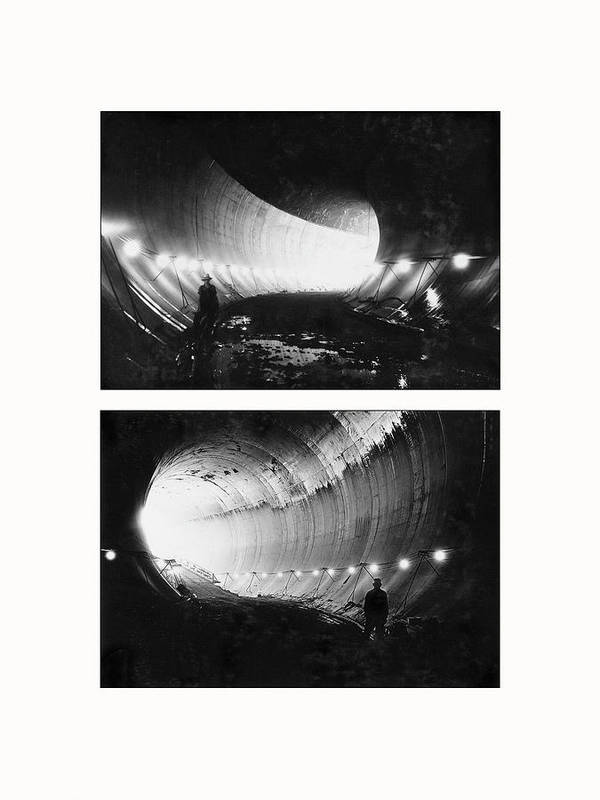 Hoover Dam, Boulder City, Nevada, 1932 - diptych - Art Print