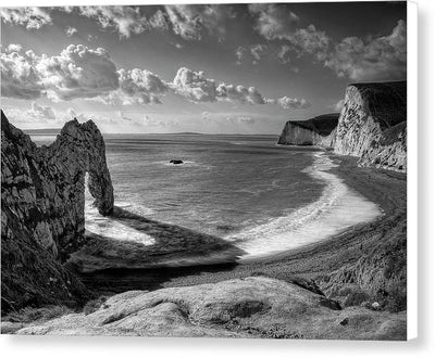 In the Shadow of Durdle Door, Dorset, England / Art Photo - Canvas Print