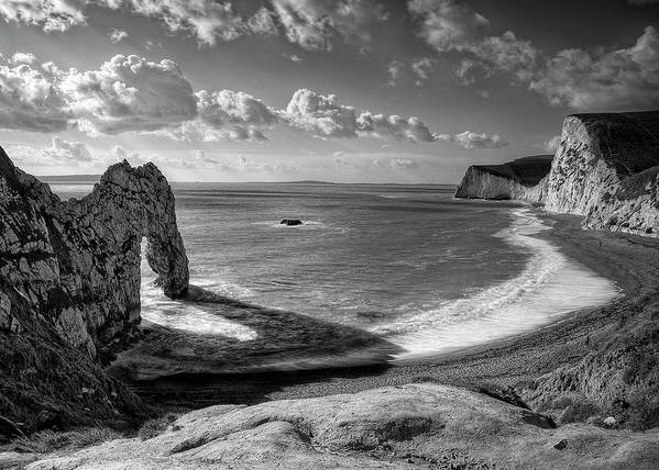 In the Shadow of Durdle Door, Dorset, England / Art Photo - Art Print