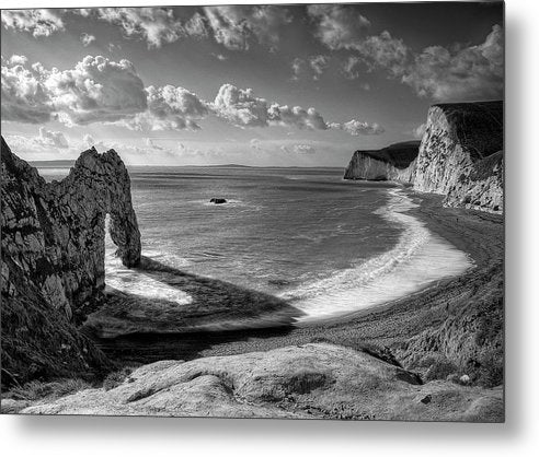 In the Shadow of Durdle Door, Dorset, England / Art Photo - Metal Print