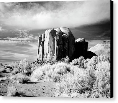 Infrared view of Monument Valley, Arizona / Art Photo - Canvas Print