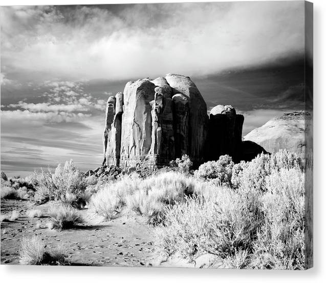 Infrared view of Monument Valley, Arizona / Art Photo - Canvas Print