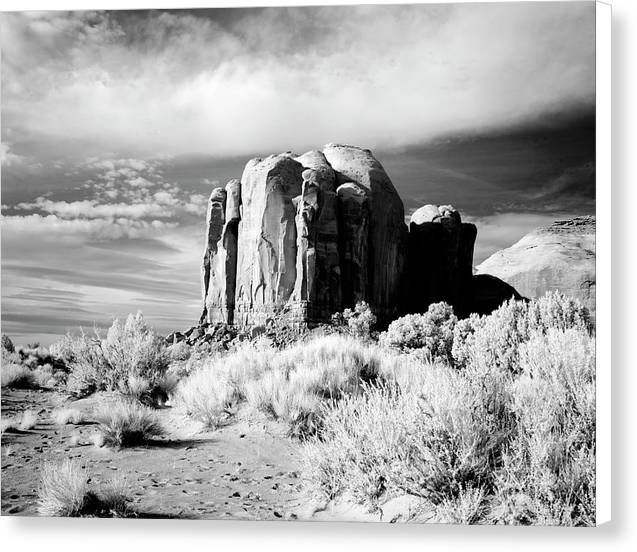 Infrared view of Monument Valley, Arizona / Art Photo - Canvas Print