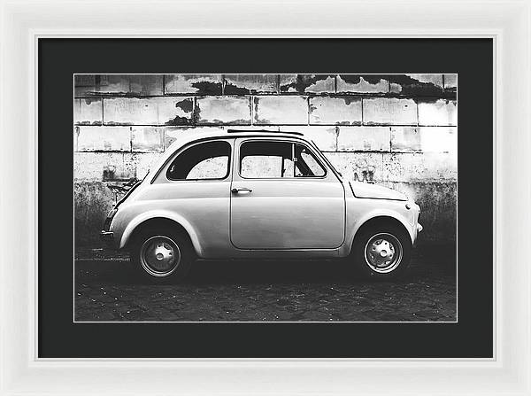 Italia, Fiat 500 / Art Photo - Framed Print