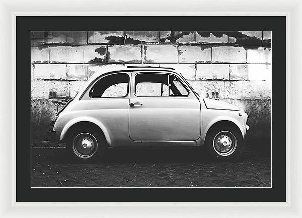 Italia, Fiat 500 / Art Photo - Framed Print